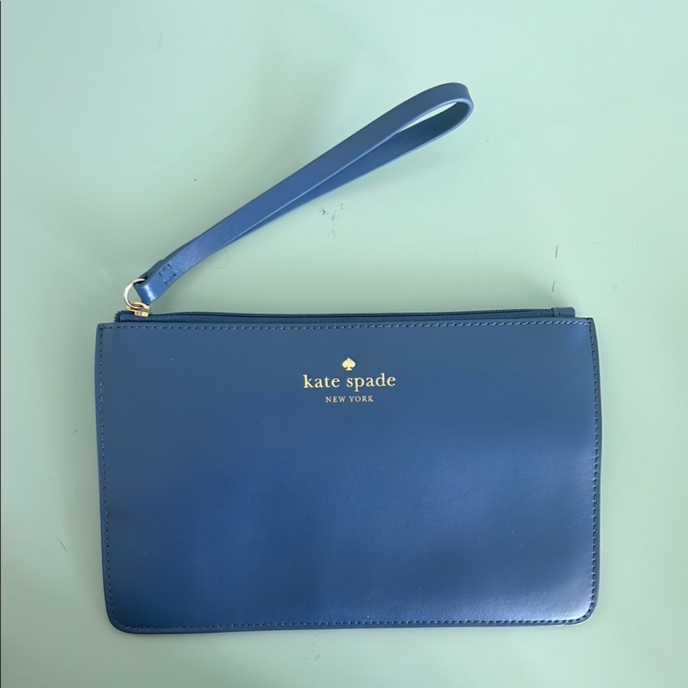 Kate Spade Blue Wristlet Clutch